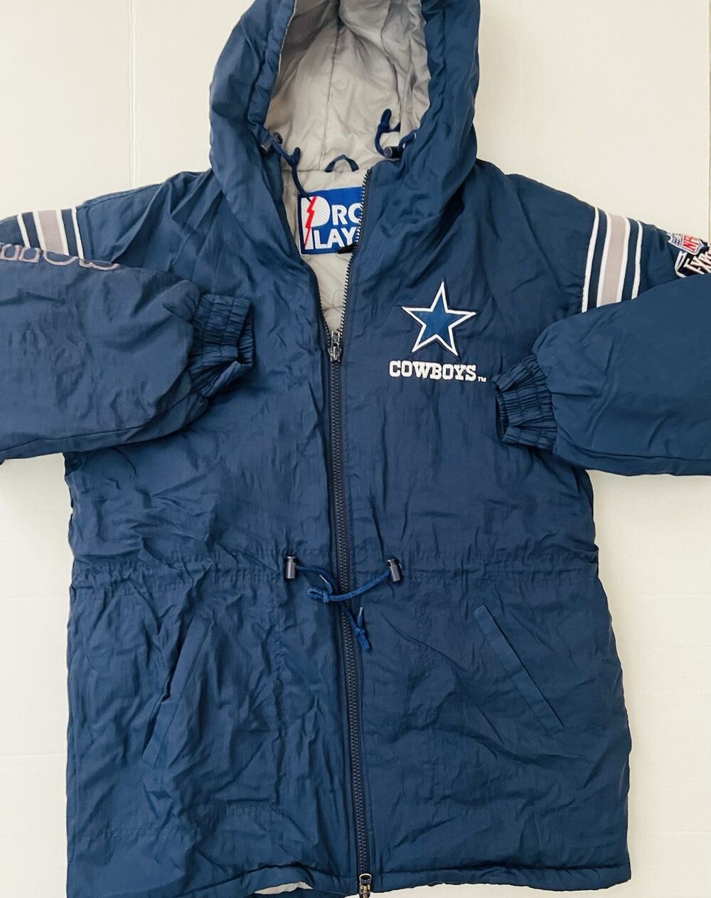 Vintage 90s Dallas Cowboys Pro Player Parka Jacket Men’s M Hooded